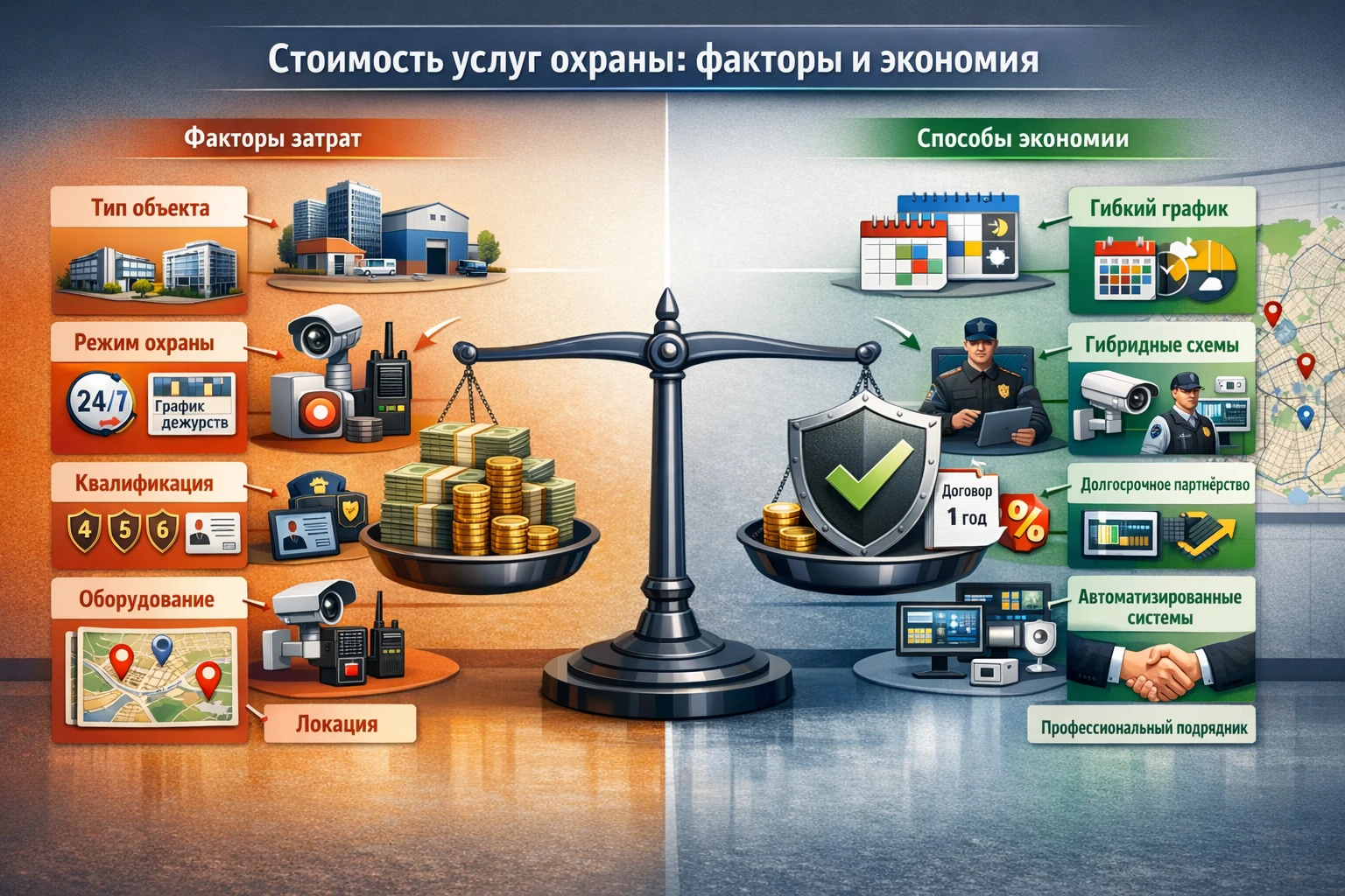 Стоимость услуг охраны: факторы ценообразования и способы сэкономить без риска